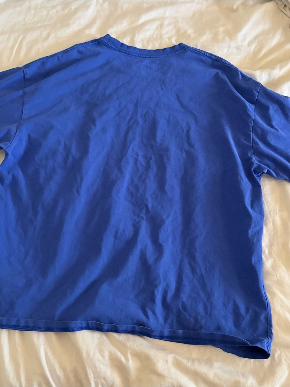 Kill Crew Royal Blue Short-Sleeve Tee with Neon Yellow Logo & Skeletons - Picture 4 of 4